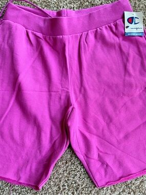 Champion Bright Pink Mens Thick Athletic Shorts